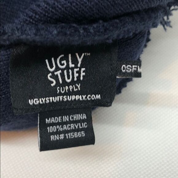 NWT, Ugly Stuff USA Beanie with Pom Pom, OS - Picture 5 of 5